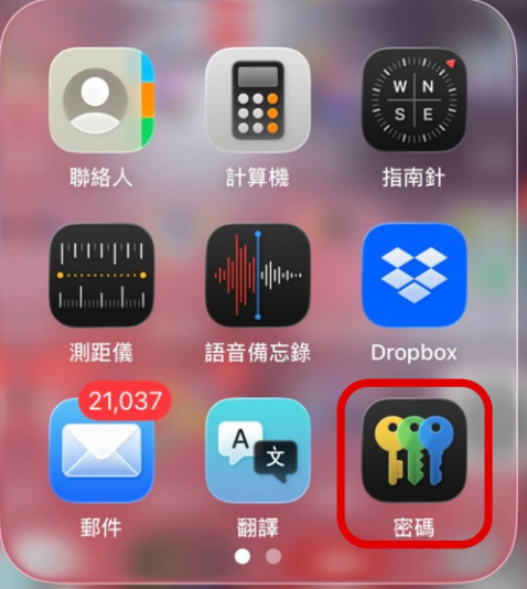 图片描述:iPhone打开「密码」功能